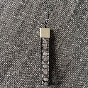 Coach Phone Loop in Black Monogram